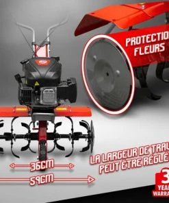 ELEM GARDEN TECHNIC Motobineuse Thermique 139CC - 6 Fraises -Promos Motobineuse et accessoire Boutique 18205320 3