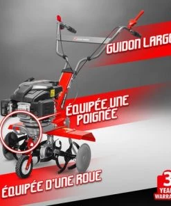 ELEM GARDEN TECHNIC Motobineuse Thermique 139CC - 6 Fraises -Promos Motobineuse et accessoire Boutique 18205320 4