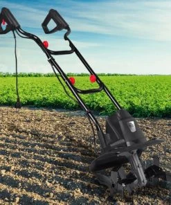 Motobineuse électrique 1050W - 16 Lames - 32cm – 22cm Profondeur De Travail - Accouplement Anti-blocage - Interrupteur De Sécurité - BRAST Motobineuse électrique 1000W +