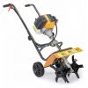 HUCOCO POWER TOOL - Motobineuse Thermique 3,8KW 6500/min - Cylindrée 52cm3 - Motoculteur à Essence - Outil Jardin Gazon Pelouse - Jaune