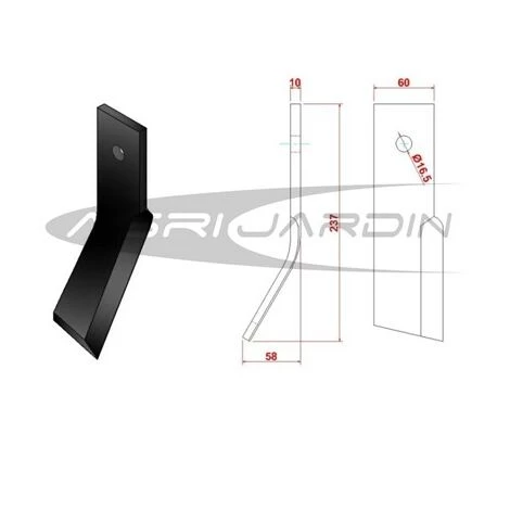 RIBAS COUTEAU DE FRAISE ROTAVATOR AGRIC Rotolabor, JSC Gauche 2 RIBAS COUTEAU DE FRAISE ROTAVATOR AGRIC Rotolabor, JSC Gauche – Image 2