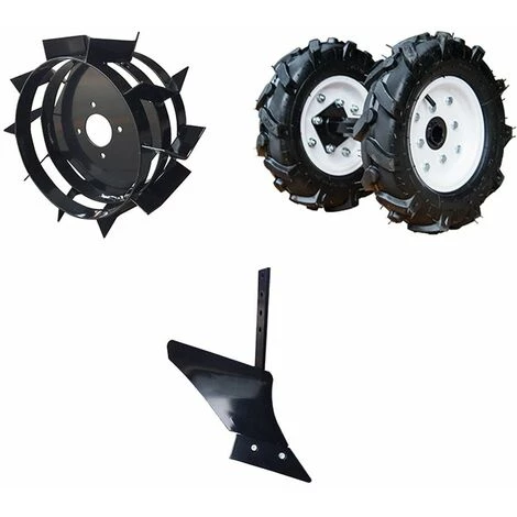 Pack Charrue Monosoc, Roues Agraires Et Fer LEA Pour Motobineuse Et Motoculteur Toutes Marques - Noir 2 Pack Charrue Monosoc, Roues Agraires Et Fer LEA Pour Motobineuse Et Motoculteur Toutes Marques - Noir – Image 2