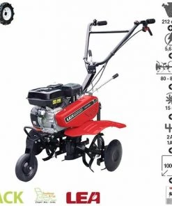 Motobeche Thermique 212cc 5,6cv 2 Vitesses AV 1 AR Travail Jusqu'à 88cm Roues Agraires LEA LE42212-80W21