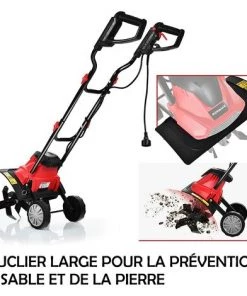 GOPLUS 1200W Motobineuse ?lectrique, Motoculteur Puissante Avec Interrupteur à Double Sécurité, Profondeur De Travail Avec Roue Pour Jardinage Et Cultivateur (1200W 4 Lames) 8 GOPLUS 1200W Motobineuse ?lectrique, Motoculteur Puissante Avec Interrupteur à Double Sécurité, Profondeur De Travail Avec Roue Pour Jardinage Et Cultivateur (1200W 4 Lames) -Promos Motobineuse et accessoire Boutique 51039256 4