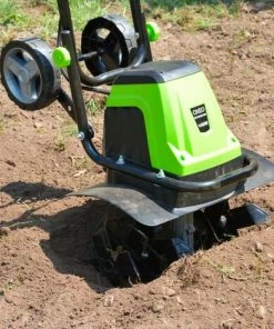 OXEO Motobineuse électrique 1400W - 6 Fraises En Acier - 40cm - Labourer - Retourner - Biner La Terre -Promos Motobineuse et accessoire Boutique 51264957 3