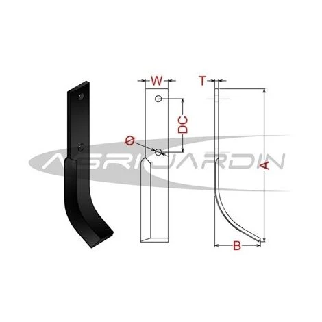 RIBAS COUTEAU DE FRAISE POUR MOTOBINEUSE SOLO Droite 2 RIBAS COUTEAU DE FRAISE POUR MOTOBINEUSE SOLO Droite – Image 2
