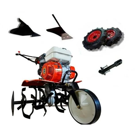 Motobineuse Thermique 4 Temps OHV 208cc 7cv 90cm + Kit Agricole + Charrue Latérale - Powerground 700 1 Motobineuse Thermique 4 Temps OHV 208cc 7cv 90cm + Kit Agricole + Charrue Latérale - Powerground 700