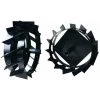 Roues Métalliques Professionnelles Pour Motobineuse à Essence Powerground Et Kapotha Avec Axe Inclus