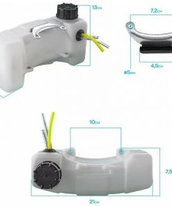Boudech Réservoir De Carburant Pour Motoculteur 52cc Réservoir De Remplacement Complet Avec Support Moteur Pour Motoculteur 52cc -Promos Motobineuse et accessoire Boutique 63727838 3
