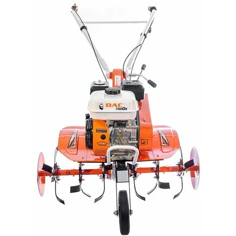 Motobineuse Thermique 7 Cv 6 Fraises Vitesses 2AV -1AR Roues Agraires Et Métalliques Charrue Ruris DAC 7000K - Orange 4 Motobineuse Thermique 7 Cv 6 Fraises Vitesses 2AV -1AR Roues Agraires Et Métalliques Charrue Ruris DAC 7000K - Orange – Image 4